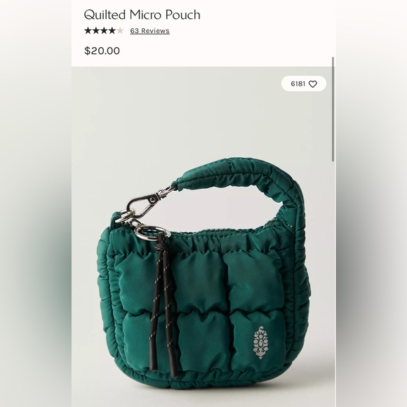 Free People Quilted Micro Pouch - Picture 2 of 2